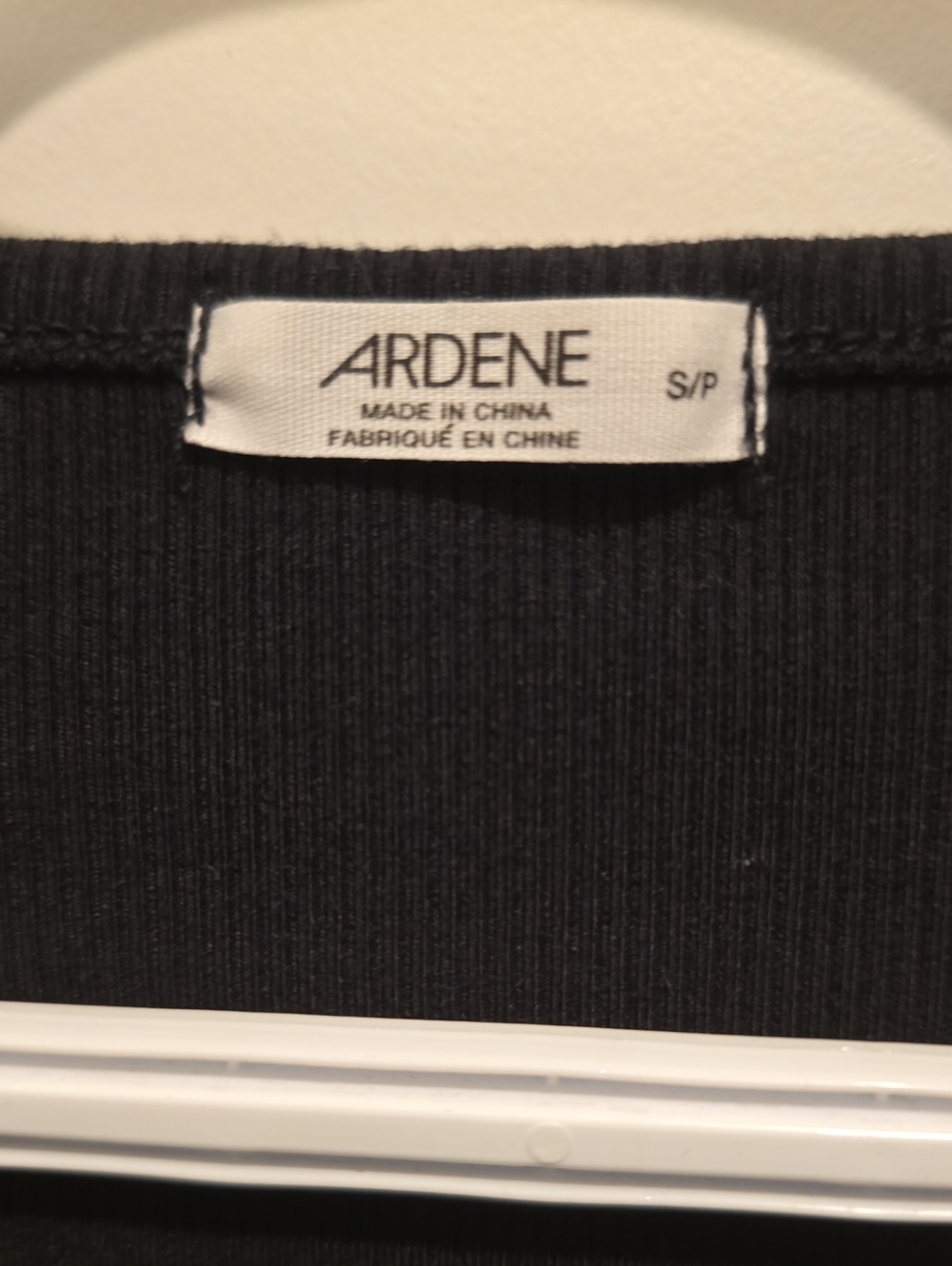 Ardene Ribbed V Neck Tee - Picture 2 of 4